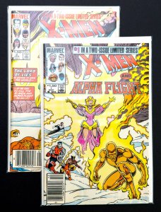 X-Men/Alpha Flight #1,2 (1985) Newsstand -[KEY] 1st App of Shadow Gods - VF/NM!