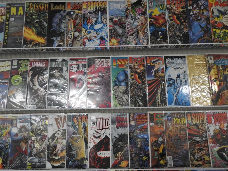 Huge Lot of 140+ Comics W/ Vampirella, Lady Death, Green Hornet Avg VF Con.