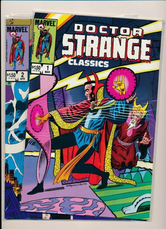 Marvel Comics DR. STRANGE CLASSICS #1,2 1983 ~ VF/NM or better (PF579) 