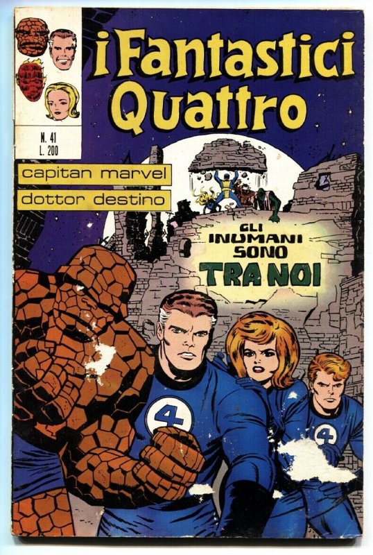 Fantastic Four #45-Italian ed-Rare foreign comic 1972 First INHUMANS 