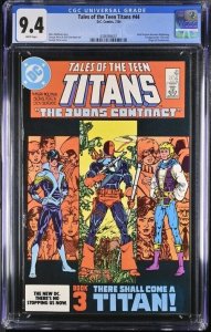 TALES OF THE TEEN TITANS #44 1984 DC COMICS CGC 9.4 1ST APP JERICHO NIGHTWING