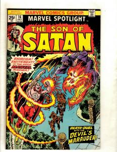 7 Marvel Spotlight Comic Books Feat. Son Of Satan # 13 14 15 16 17 18 19 RS1