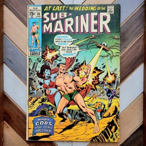 Sub-Mariner #36 VG+ (Marvel 1971) LLYRA, TRITON, ATTUMA Wrightson & Buscema Art