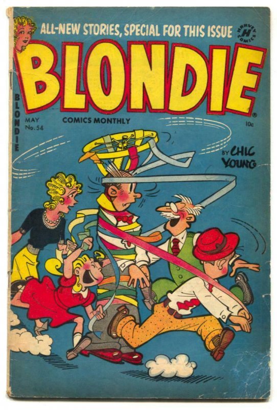 Blondie Comics #54 1953- Harvey Golden Age VG