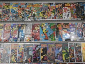 Huge Lot of 170+ Comics W/ Flash, War Machine, All Star Squadron Avg. VF- Cond.