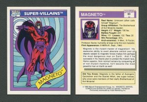 1990 Marvel Comics Card  #63  (Magneto)  NM-MT