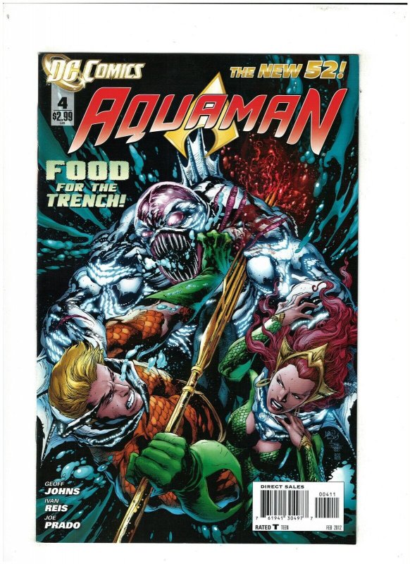 Aquaman #4 VF/NM 9.0 DC Comics 2012 New 52 Geoff Johns