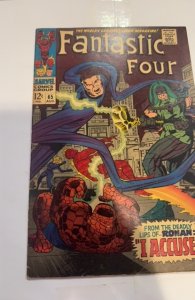 Fantastic Four #65 (1967)I accuse  Ronan 1st app Mod browning/Foxxing