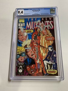 New Mutants 98 Cgc 9.4 White Pages 1st Deadpool Marvel