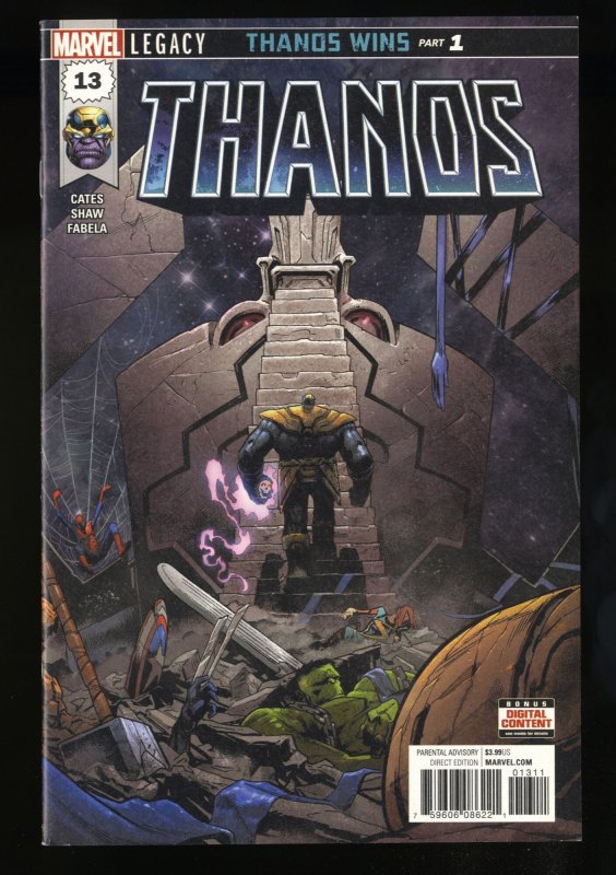 Thanos #13 VF/NM 9.0 1st Cosmic Ghost Rider!