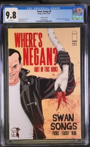 Swan Songs #4 CGC 9.8 Walking Dead Here's Negan Homage Cover D Image Comics 2023