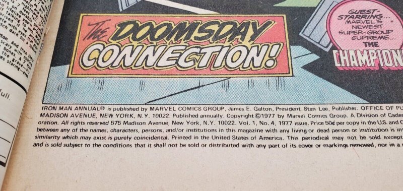 Iron Man Annual #4 (1977) 1st Guardian Robot 1st Stryke; MODOK VF+