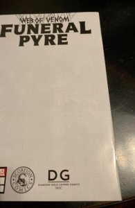 Web of venom - Funeral pyre Clayton crane virgin signed by Crain with coa