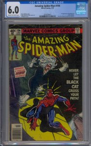 AMAZING SPIDER-MAN #194 CGC 6.0 1ST BLACK CAT 