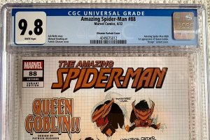 ?~MARVEL~AMAZING SPIDER-MAN #88~GLEASON VARIANT~1st QUEEN GOBLIN~?CGC 9.8?~?