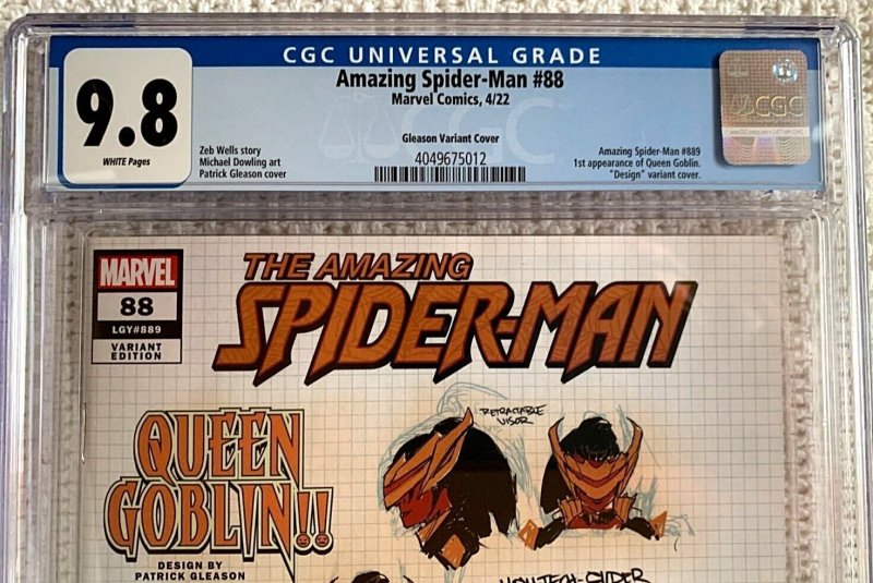 ?~MARVEL~AMAZING SPIDER-MAN #88~GLEASON VARIANT~1st QUEEN GOBLIN~?CGC 9.8?~?