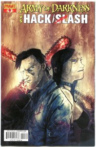 ARMY OF DARKNESS HACK SLASH #4 B, NM-, 2013, Horror, more AOD in store