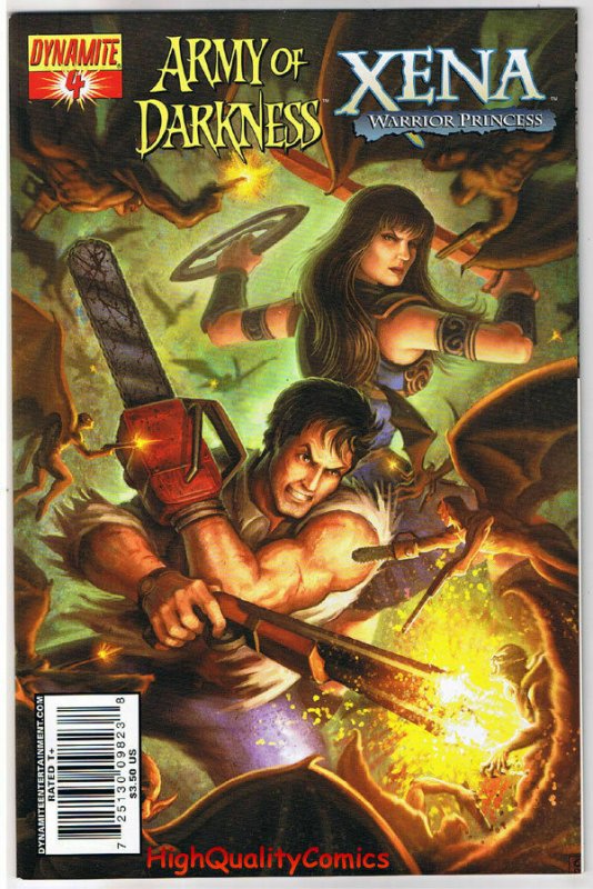 ARMY of DARKNESS / XENA #4,  VF+, Warrior Princess, 2008, more in store