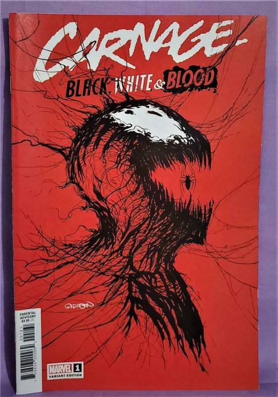 Patrick Gleason CARNAGE Black, White & Blood #1 Webhead Variant (Marvel, 2021)!