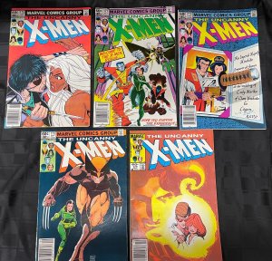 Uncanny X-Men #170, 171, 172, 173, 174 five issue lot