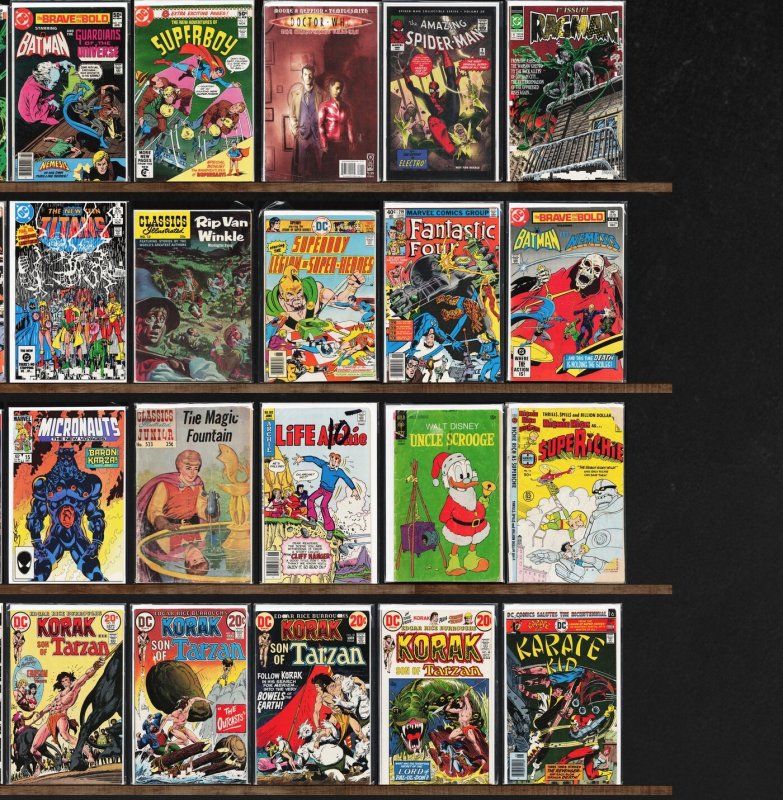 Huge Lot 130+ Comics with Superboy, Classics Illustrated Junior, Batman & More!