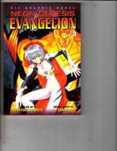 Neon Genesis Evangelion Vol. # 3 Viz Graphics Novel Comic Book Manga Anime AB1