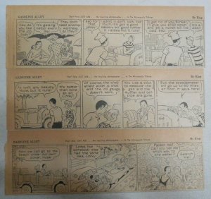 (26) Gasoline Alley Dailies by Frank King from 3,1950  Size: 3 x 10 inches