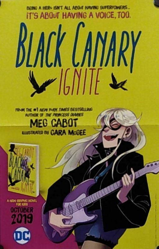 Black Canary Ignite Folded Promo Poster (17x11) New! [FP45]