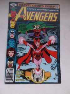 MARVEL: AVENGERS #186, 1ST MAGDA & CHTHON, SCARLET WITCH ORIGIN, 1979, VF (8.0)!