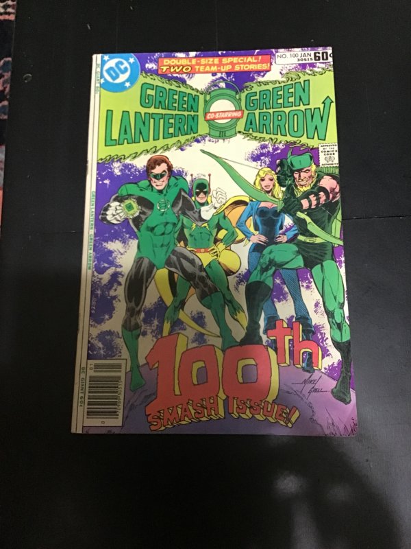 Green Lantern #100 (1978) key 100th issue Giant! Air Wave! 1st Master Tek! VF-