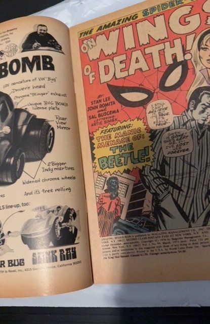 The Amazing Spider-Man #94 (1971) The beetle - mod foxxing/tanning