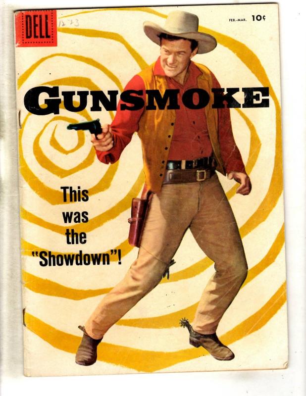 Gunsmoke # 7 FN Dell Silver Age Comic Book Western Cowboy Six Gun JL11