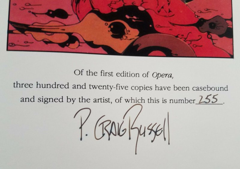 Opera by P Craig Russell #255/325 Signed & Numbered HC Eclipse Parsifal Salome