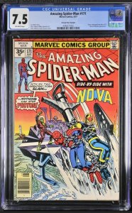 Marvel Comics Amazing Spider-Man #171 CGC 7.5 Nova & Photon Appearance