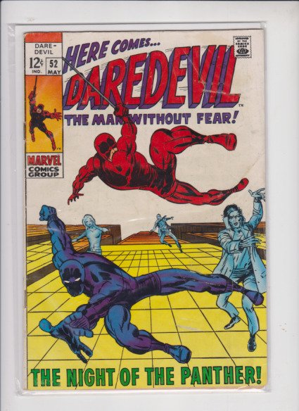 DAREDEVIL #52 1969 MARVEL / BLACK PANTHER /MED QUALITY