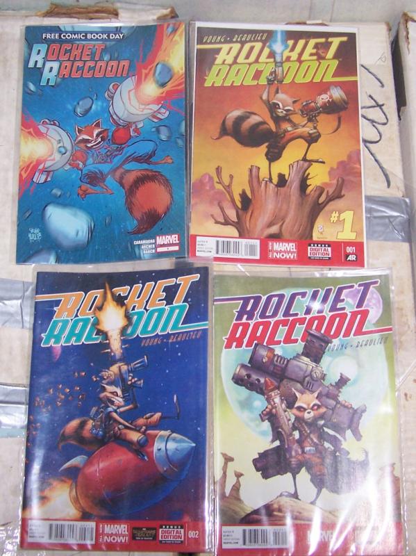 ROCKET RACCOON # 1 2 3   COMPLETE 2015 MARVEL+ FCBD 2014 +TALES FROM THE HALF 