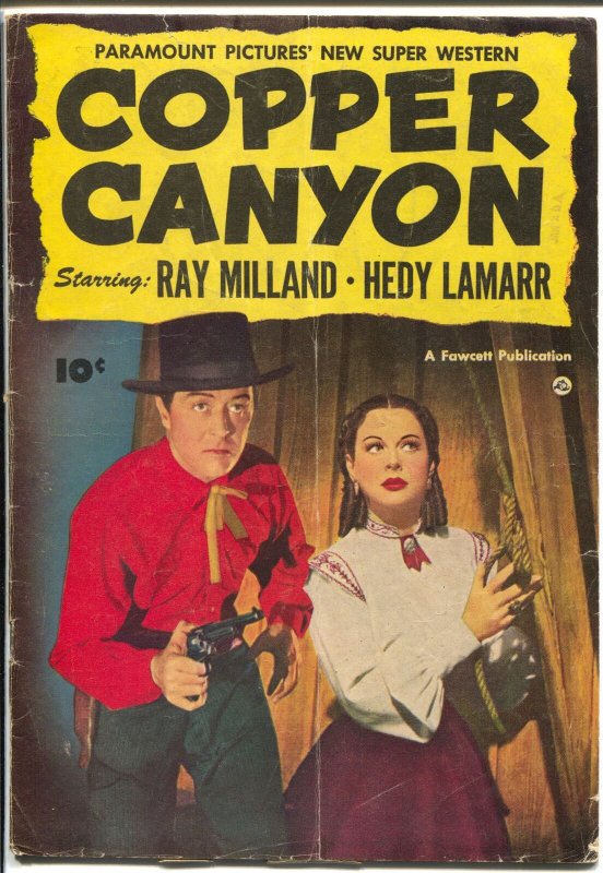 Fawcett Movie Comics-1950-Fawcett-Copper Canyon-Ray Milland-Hedy Lamarr-VG