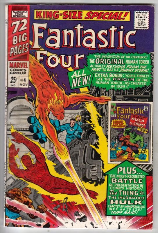 Fantastic Four King-Size Special #4 (Nov-66) FN/VF Mid-High-Grade Fantastic F...