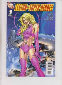 Legion of Super-Heroes #1 VF/NM july 2010 - jim lee 1:10 variant - saturn girl