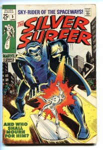 Silver Surfer #5 - 1969 - Marvel - VG - comic book