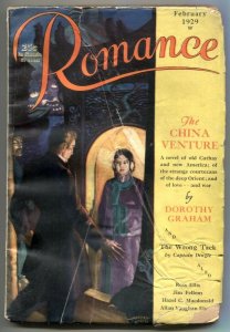 Romance Pulp February 1929- China Venture- Captain Dingle