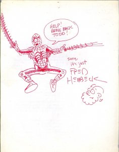 SPIDER-MAN FRED HEMBECK ORIGINAL COMIC ART 8.5 X 11 MARVEL INTERNSHIP FLYER