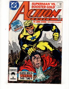 Action Comics #594 (VF/NM) 1987 BOOSTER GOLD Appearance John Byrne / ID#801