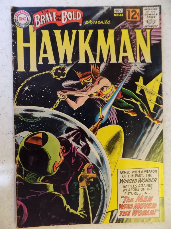 BRAVE AND THE BOLD # 44 DC SILVER HAWKMAN ACTION ADVENTURE