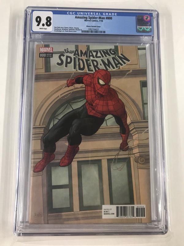 Amazing Spider-man 800 Cgc 9.8 Rivera Variant 