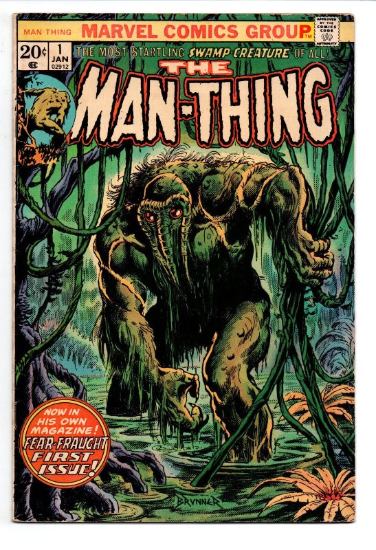 Man-Thing #1 - 1st Solo - 2nd Howard the Duck - KEY - 1973 - VG/FN 