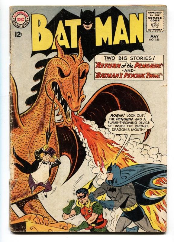 BATMAN #155 -RETURN OF THE PENGUIN comic book 1963-ROBIN-DC