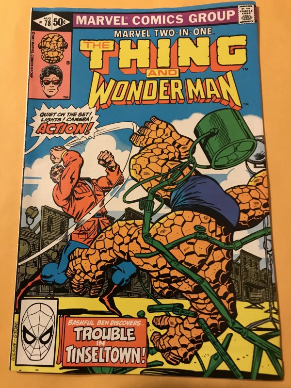 MARVEL TWO-IN-ONE #78 : 8/81 Fn+; The Thing & WONDERMAN, Hollywood story