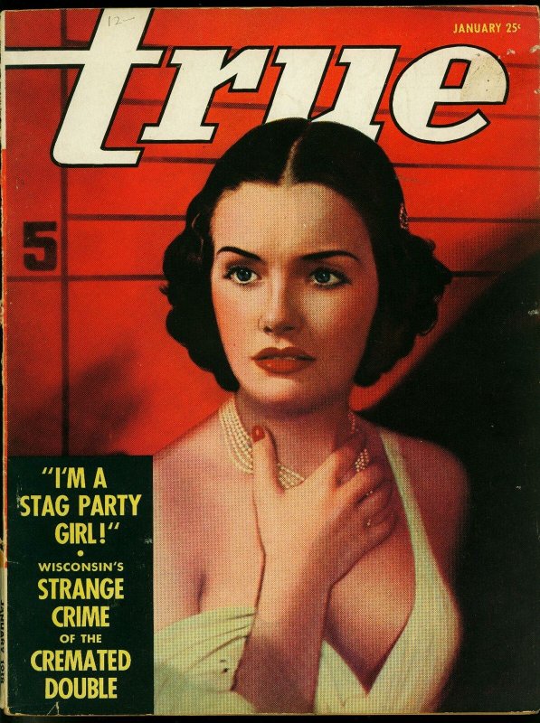 True Magazine January 1938- Stag Party Girl- War Birds G