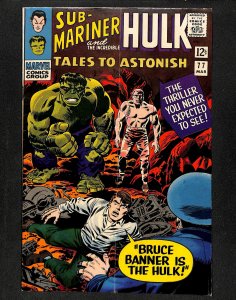 Tales To Astonish #77 Sub-Mariner and the Hulk!
